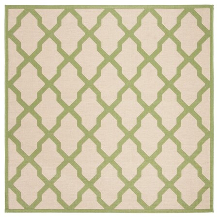 Safavieh Linden 100 6 ft. x 7 in. Square Area Rug Cream & Olive LND122V-6SQ